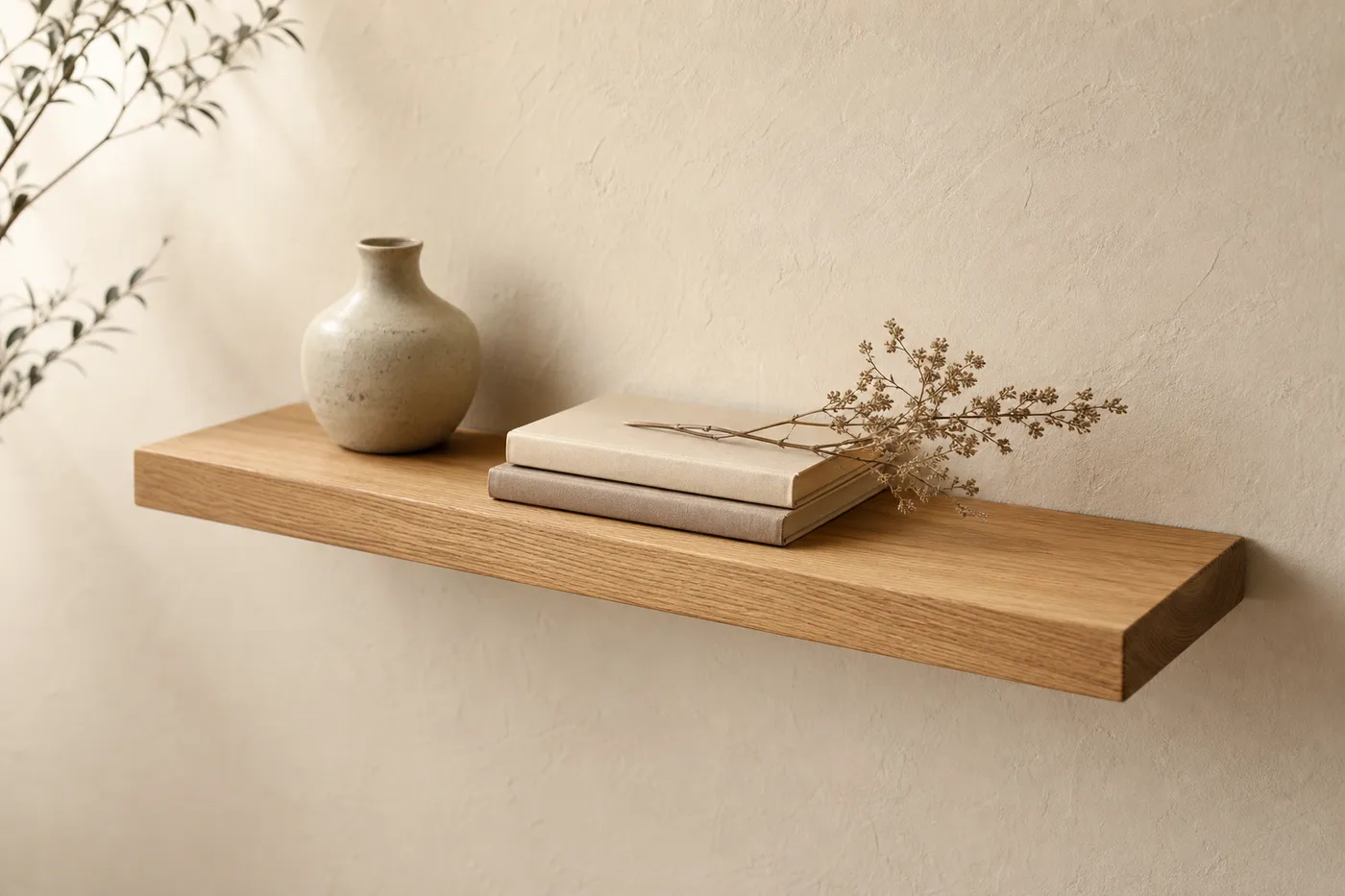 Étagère Murale Flottante Chêne 60 cm — Série 13