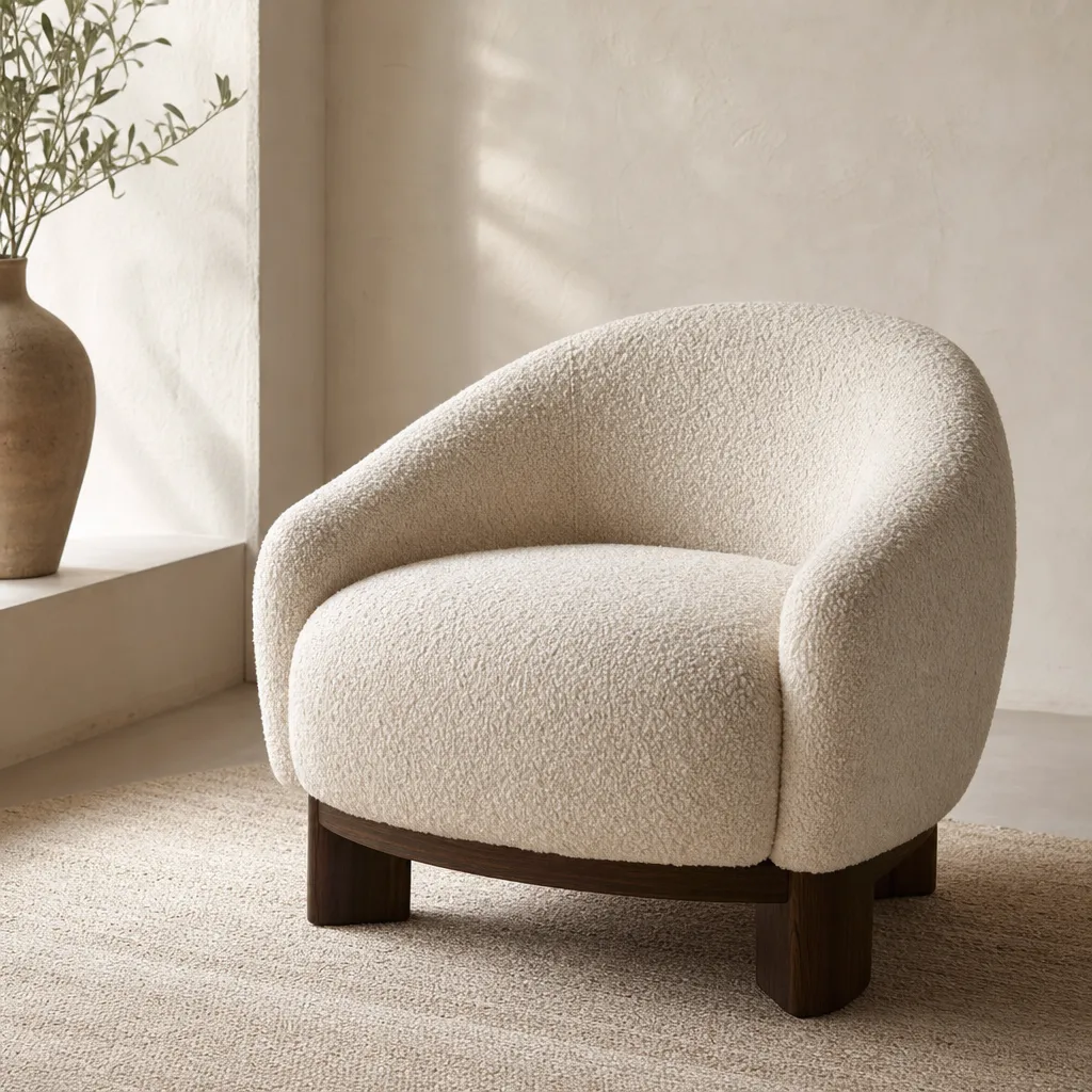 Fauteuil Bouclé Design