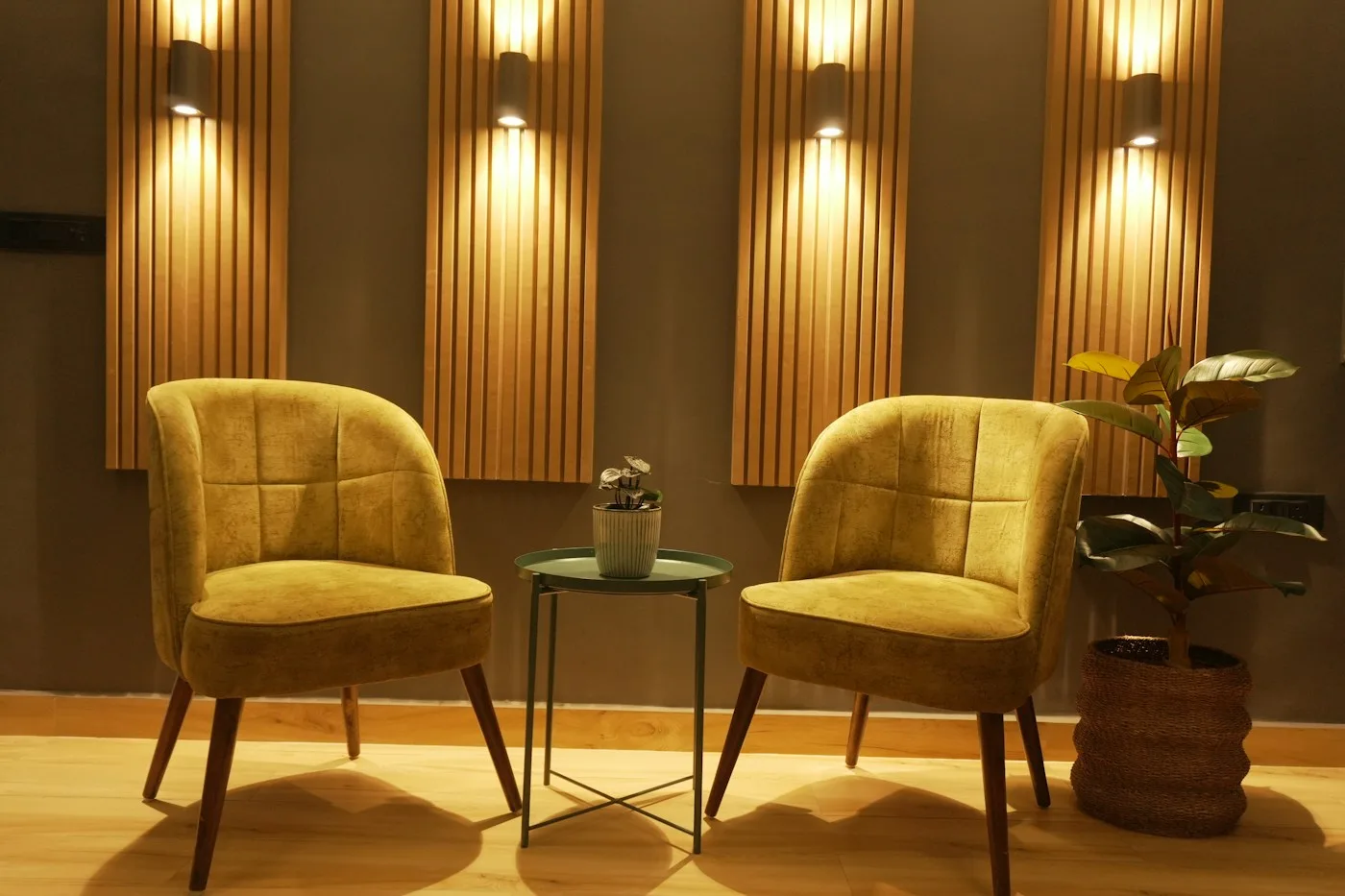 Ligne Fauteuil en Velours Côtelé — N°23