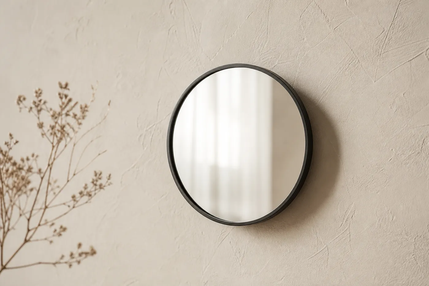 Collection Petit Miroir Rond Mural Ø 25 cm — Série 21