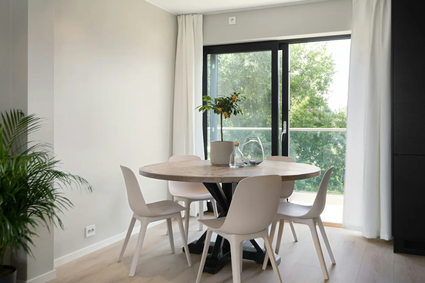 Table à Manger Ronde en Chêne Ø 120