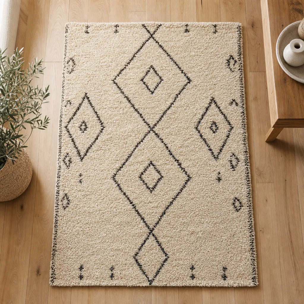 Édition Tapis Berbère Beige 120 x 170 — Série 01