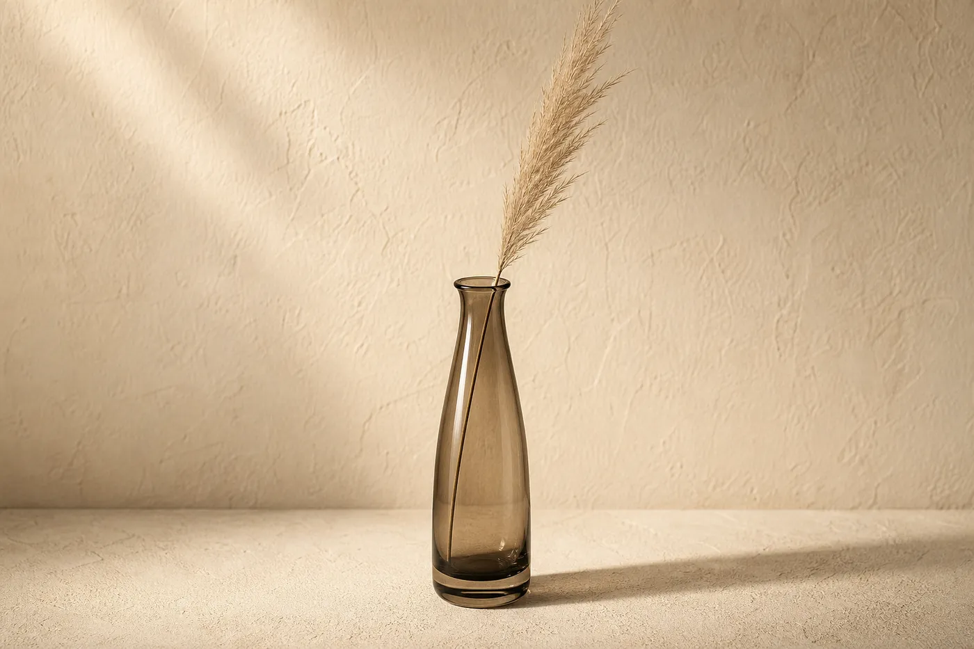 Vase Soliflore Verre Fumé — Série 10