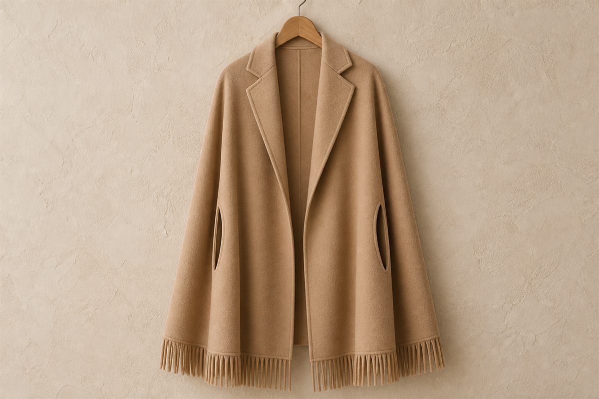 Cape Oversize en Pure Laine Essential