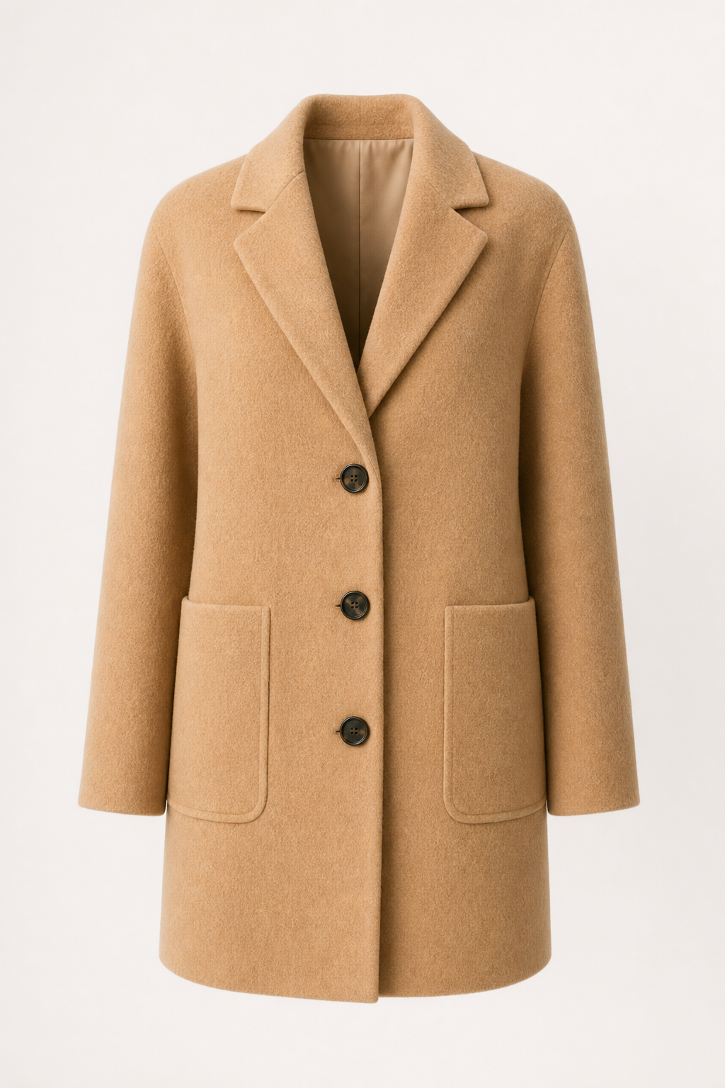 Iconic Short Wool and Cashmere Coat