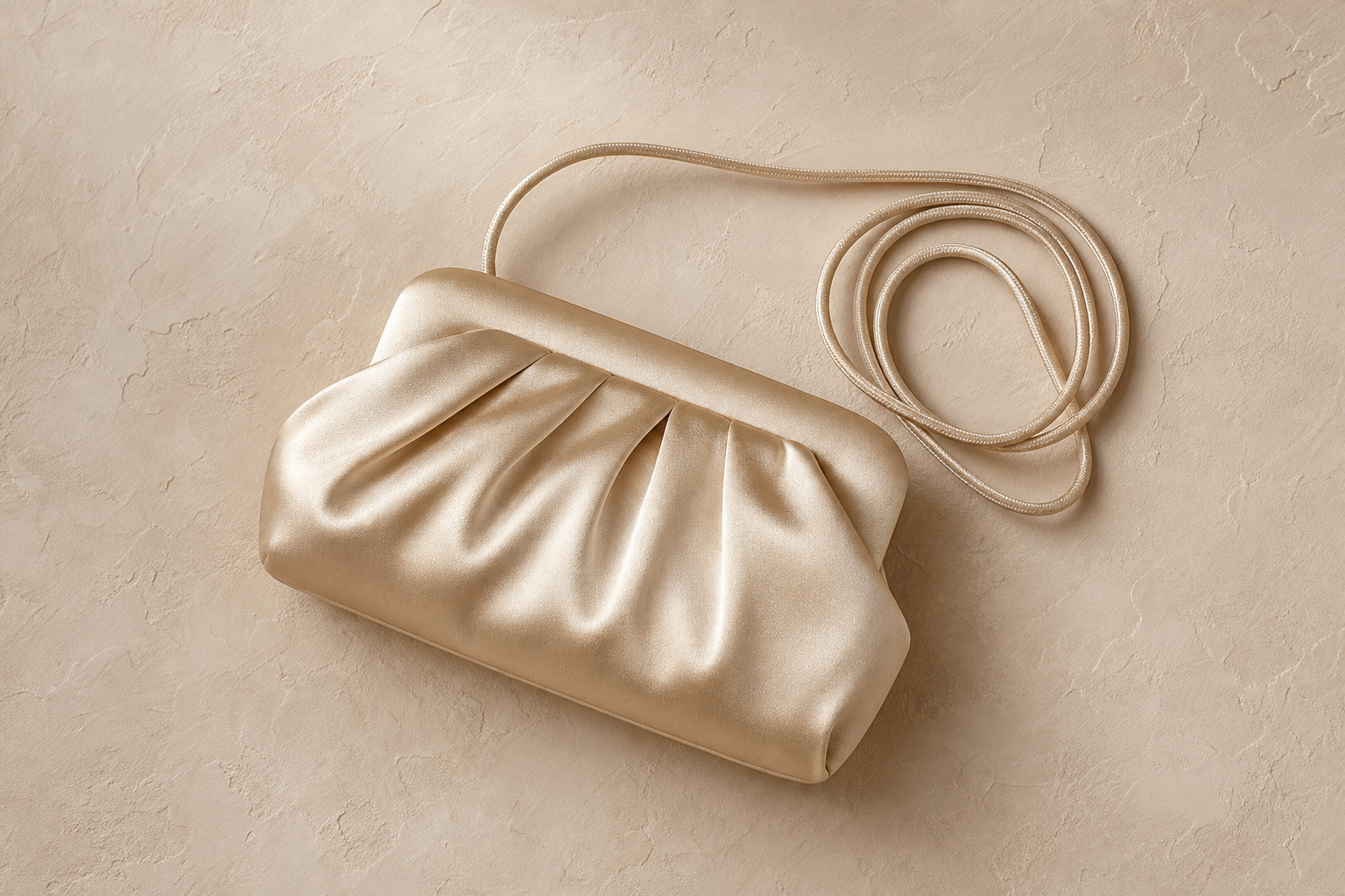Satin Cord Clutch Bag Essential